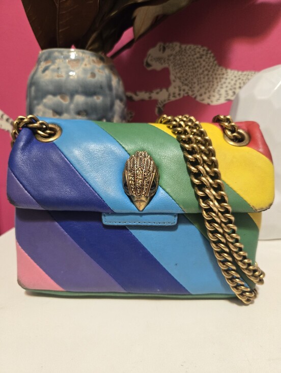 Kurt Geiger Handbags - Kurt Geiger Kensigton Mini Leather Chain Shoulder Bag